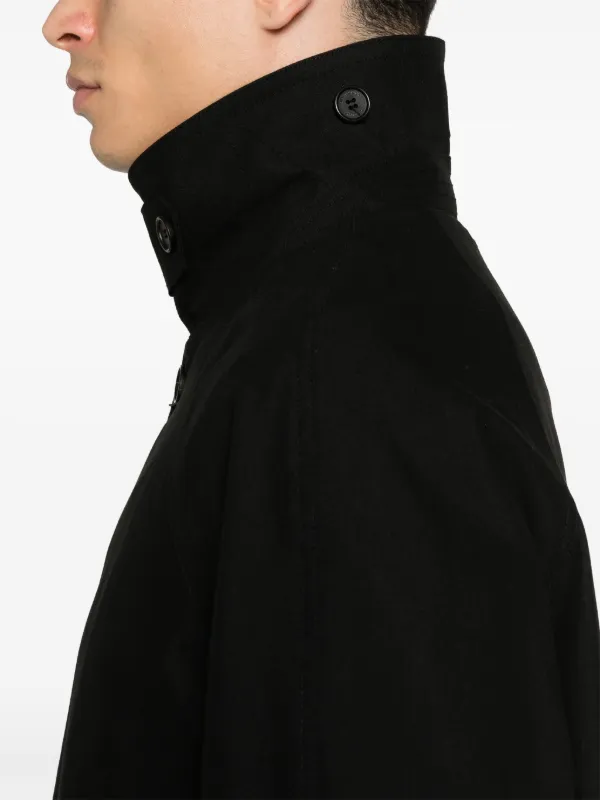 Dunst Mac Wool Coat DUNST Mac Trench Coat Black FARFETCH
