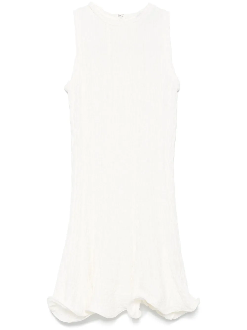 MSGM vestido corto con acabado texturizado | blanco | Image 1