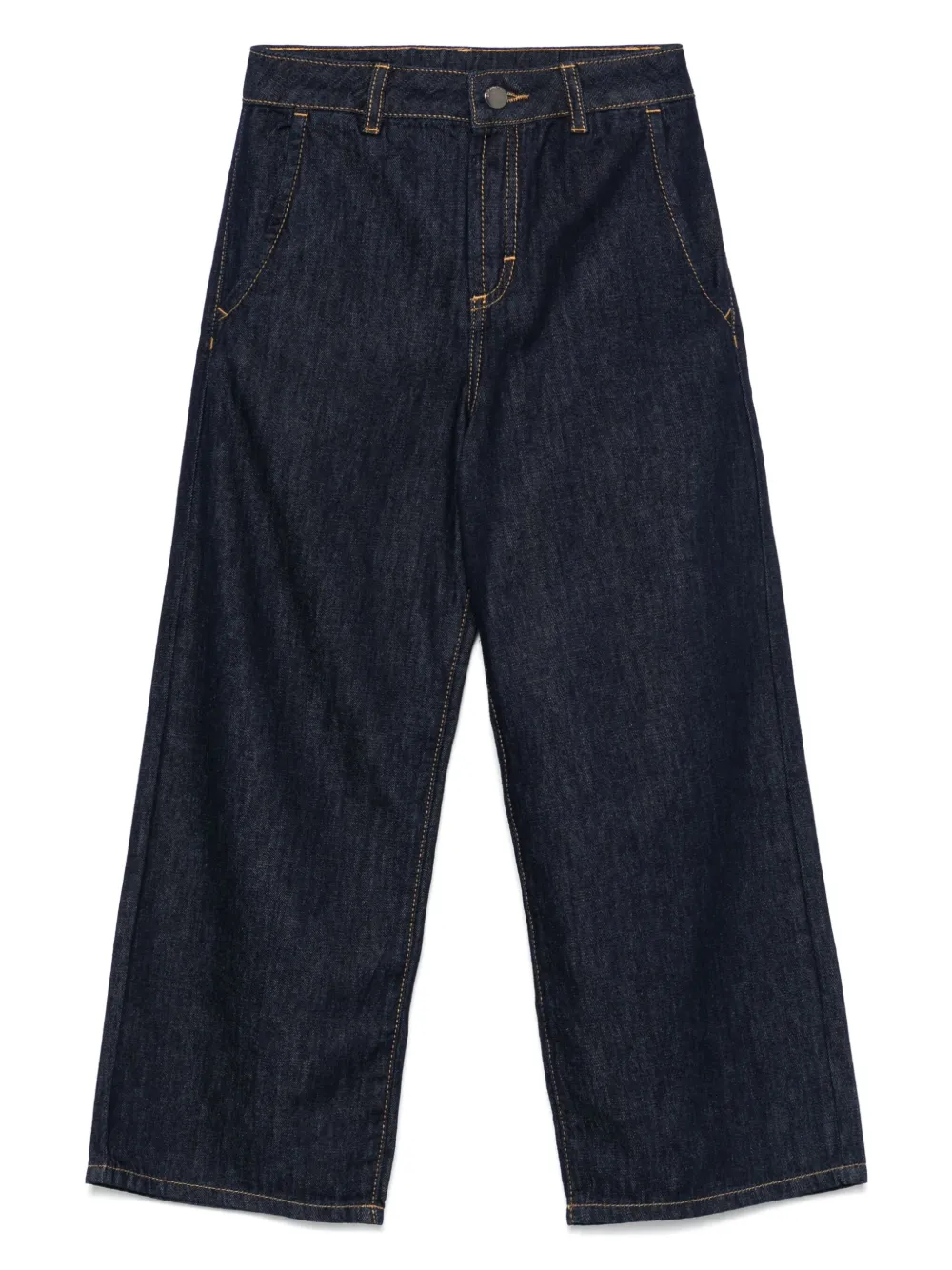 Emporio Ar i Kids Jeans met logoplakkaat Blauw