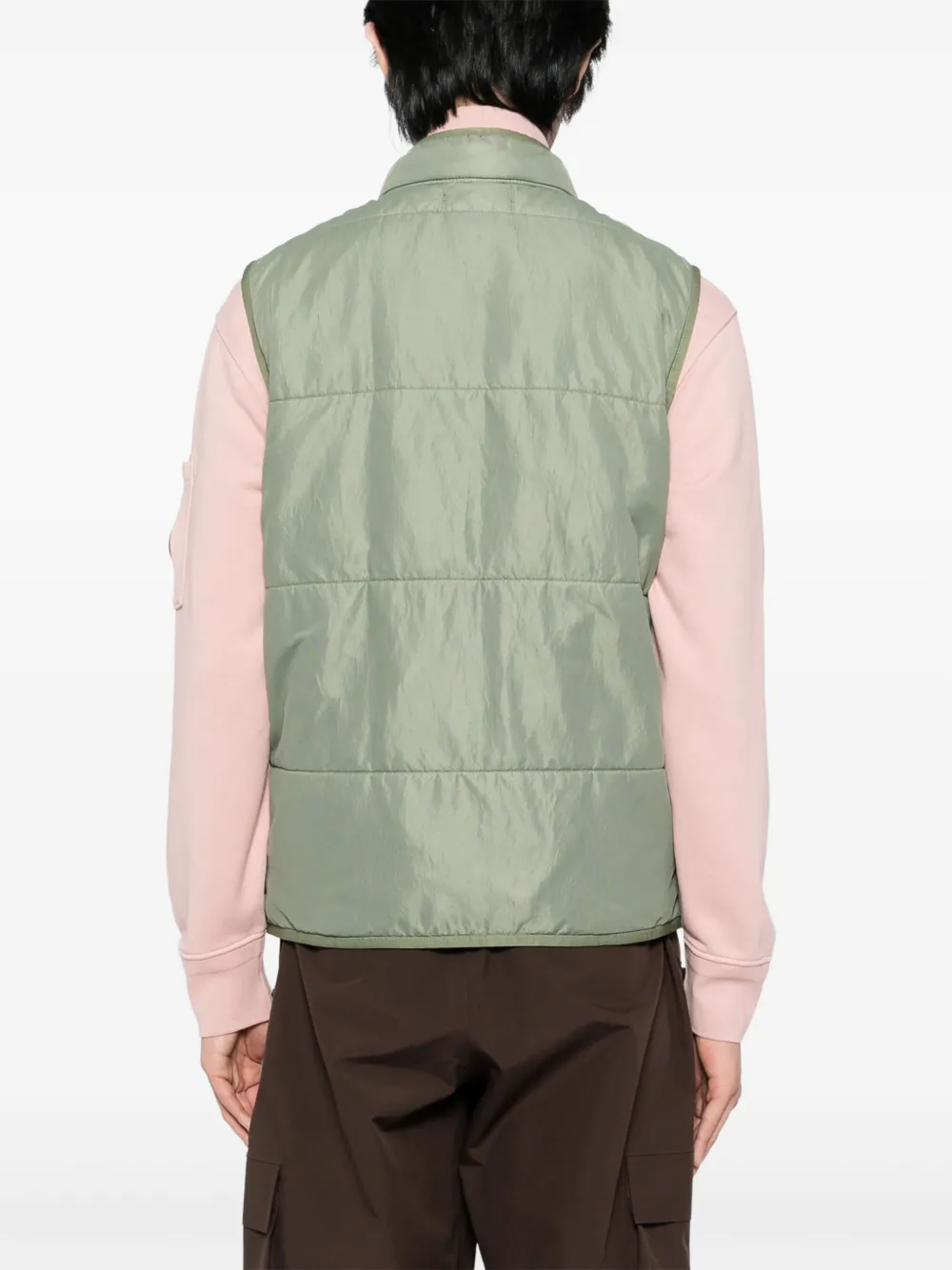 Stone Island Bodywarmer met rits Groen