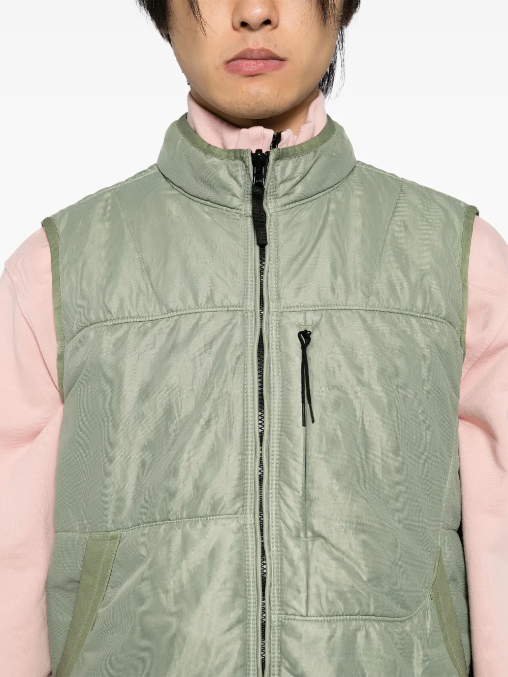 Stone Island Bodywarmer met rits Groen