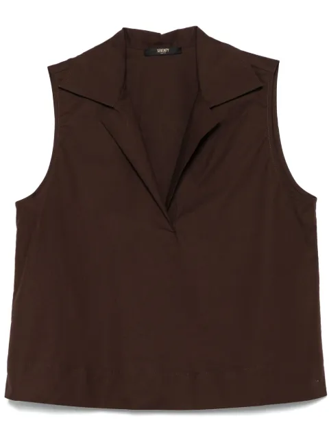 Seventy poplin sleeveless top