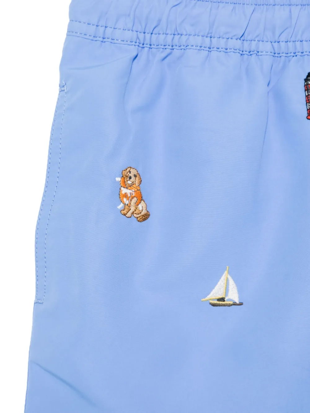 POLO RALPH LAUREN KIDS Shorts met borduurwerk Blauw