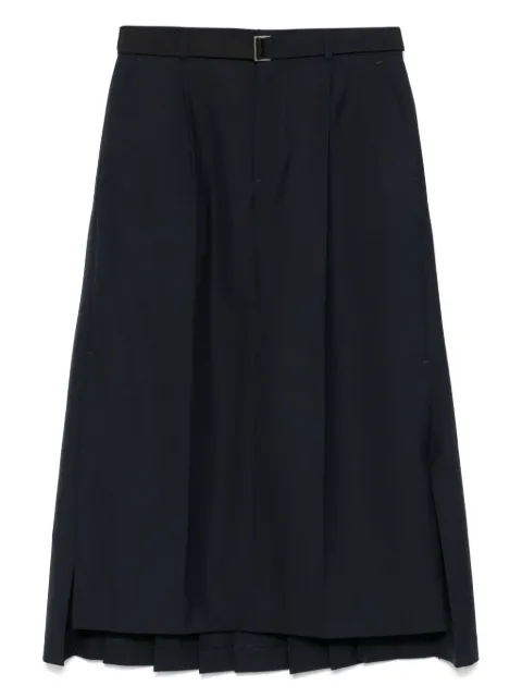 sacai تنورة ميدي 'سوتينغ'