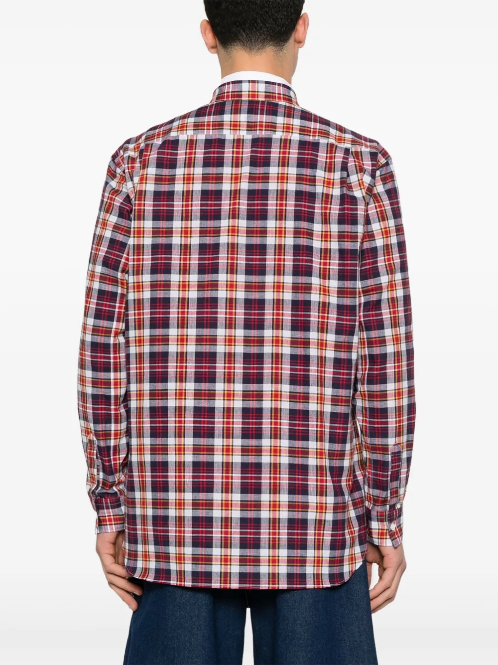 Comme Des Garçons Shirt Geruit overhemd Blauw