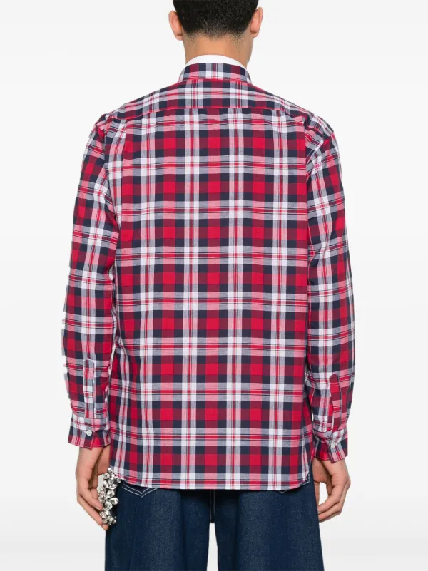 Comme Des Garçons Shirt チェック シャツ | レッド | FARFETCH JP