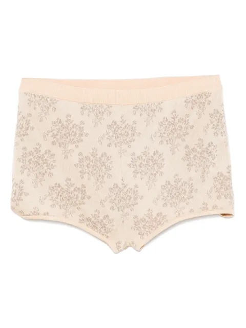 FENDI Bouquet-jacquard shorts