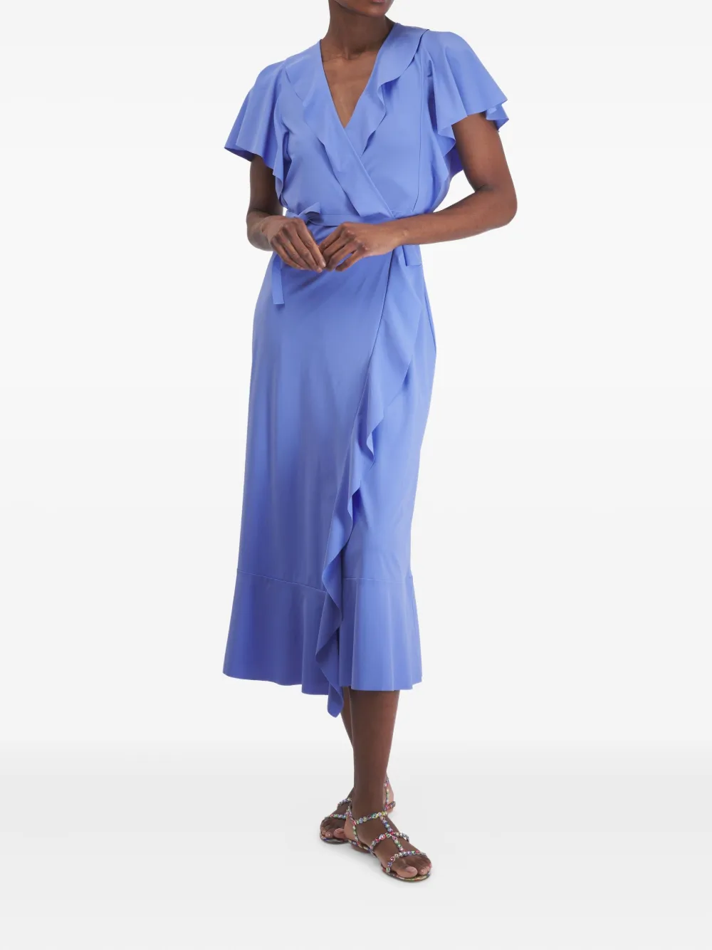 Dorothee Schumacher Wikkeljurk met ruches - Blauw