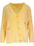 R13 distressed cardigan - Yellow
