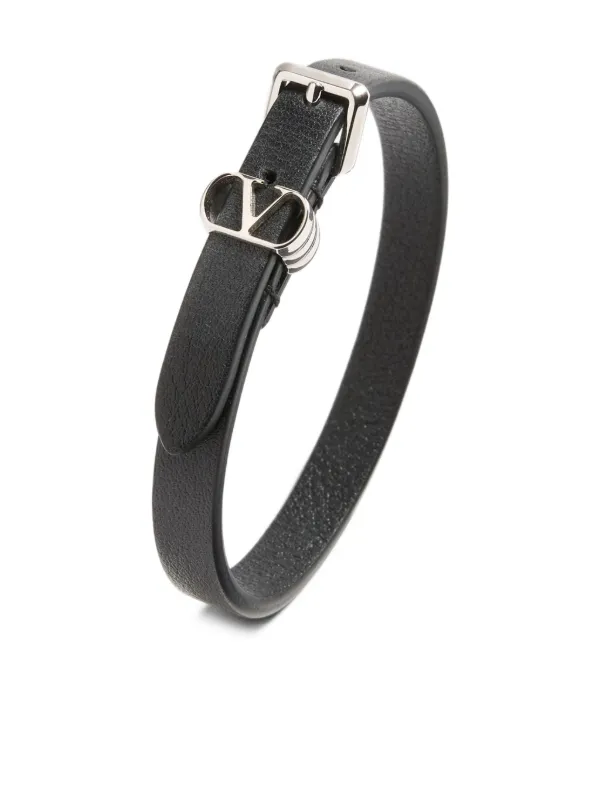 Valentino Garavani Ovalette Bracelet | Black | FARFETCH VN