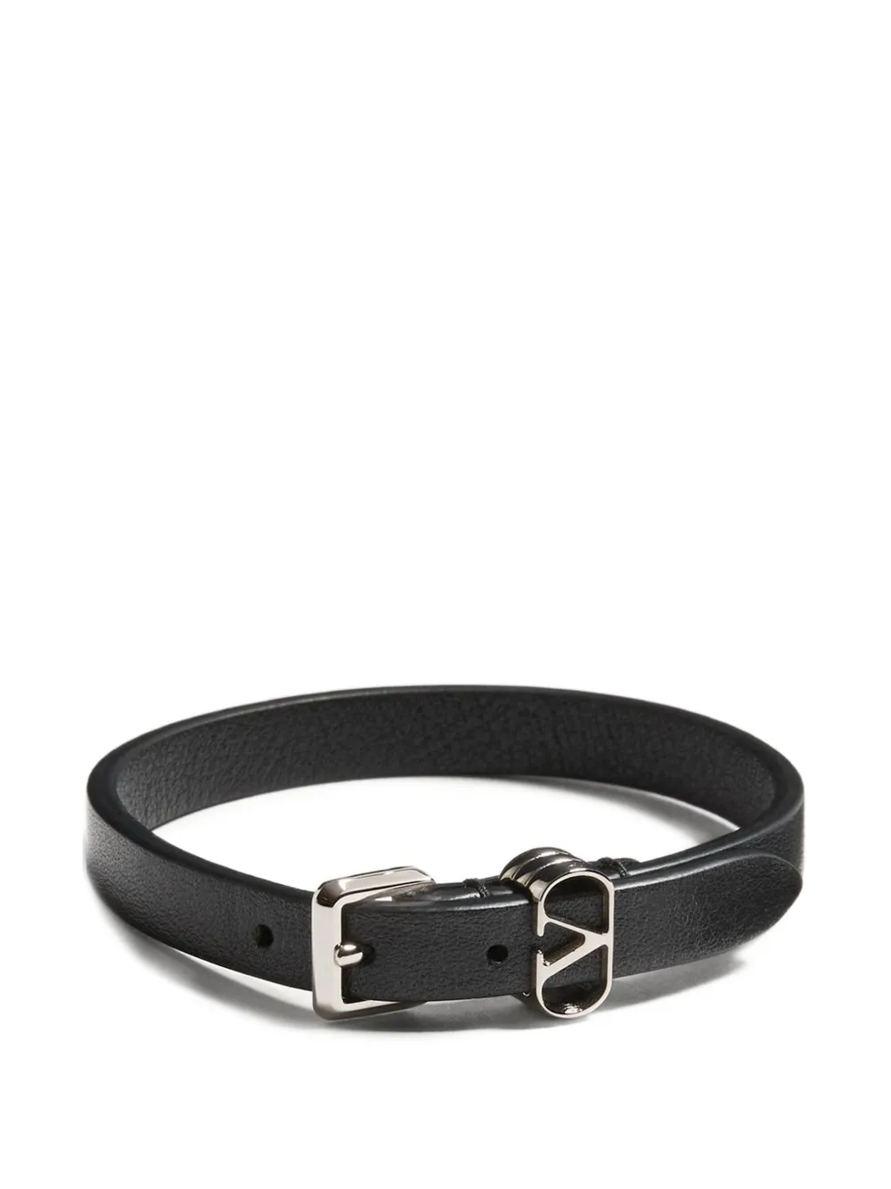 Valentino Garavani OVALETTE CALFSKIN BRACELET - Nero
