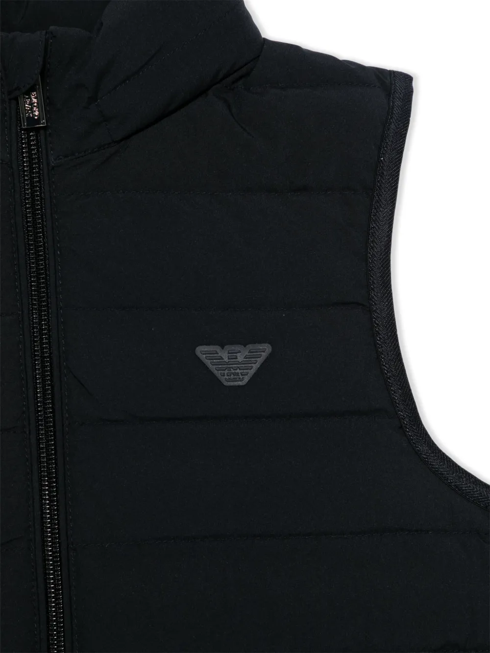 Emporio Armani Kids Gilet met logo-reliëf Blauw