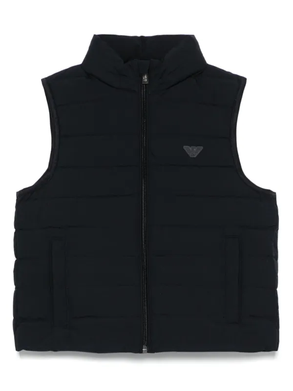 専用　エンポリオアルマーニ キッズ　ベスト Emporio Armani Kids ロゴ ベスト | ブルー | FARFETCH JP