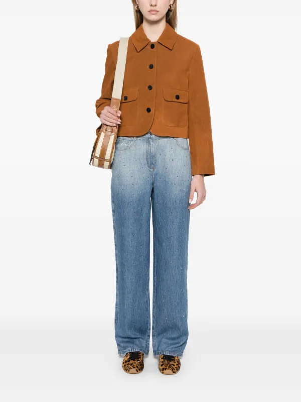 【送料&関税込】IRO Naiya Jeans In Blue Wool And Polyester IRO Naiya Jeans | Blue | FARFETCH MY
