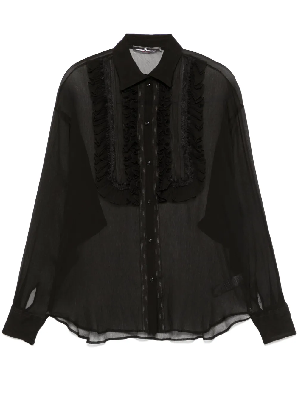 Ermanno Scervino Zijden blouse Zwart