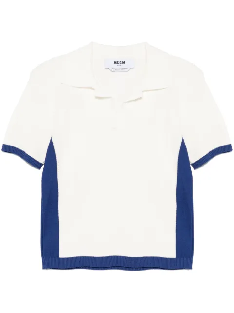 MSGM contrast-trim T-shirt