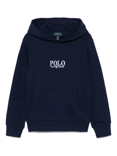 POLO RALPH LAUREN KIDS logo-embroidered hoodie