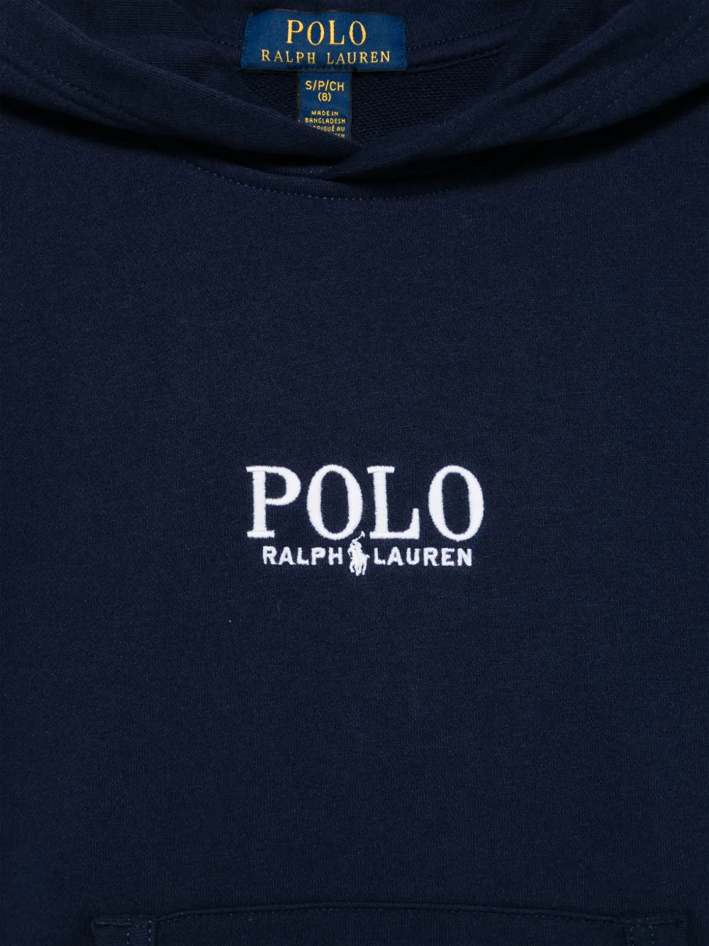 POLO RALPH LAUREN KIDS Hoodie met geborduurd logo Blauw