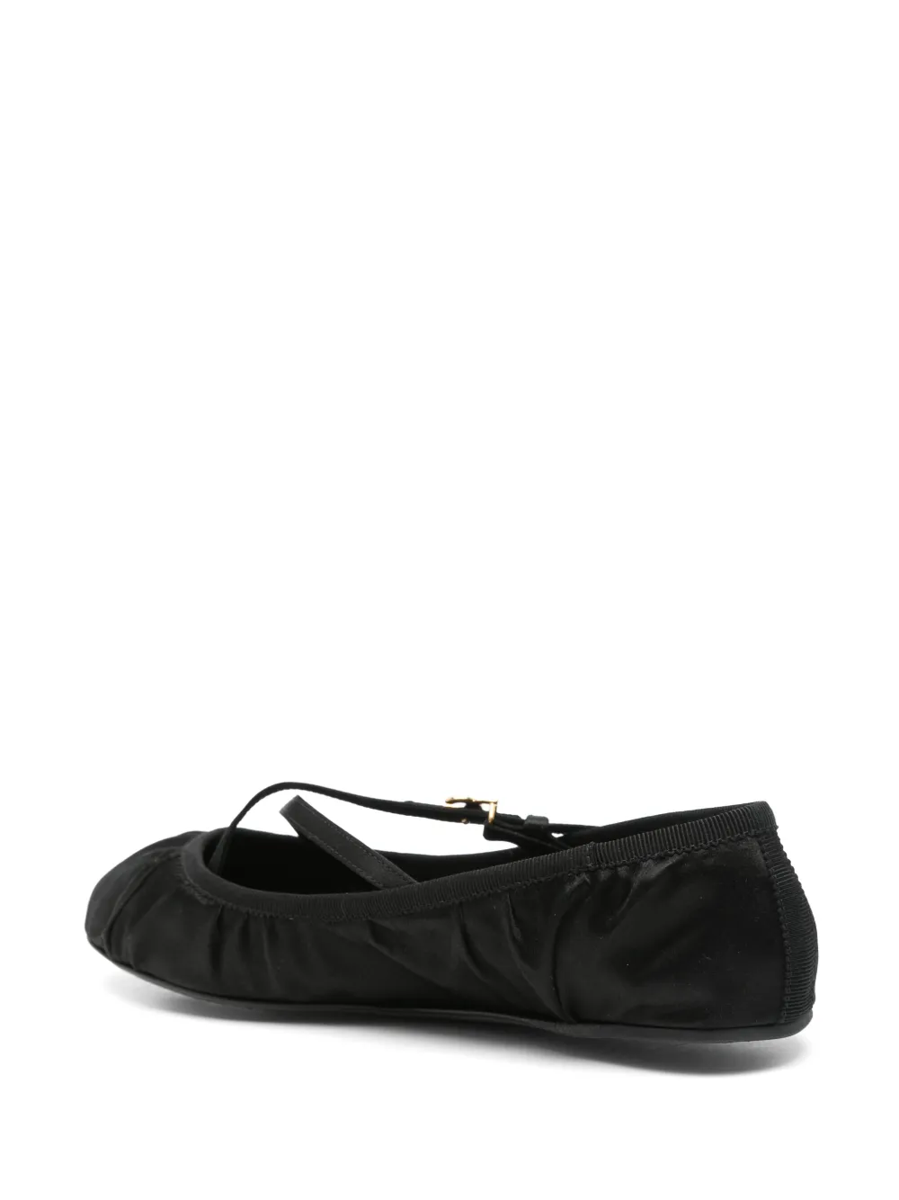 Dolce & Gabbana logo-buckle ballet flats Black