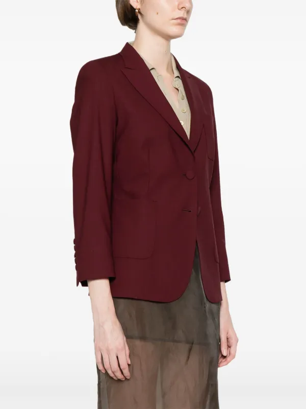 ジャケット SAULINA SS23 ADELAIDE - Linen two-button jacket (SA9033 4) Saulina Adelaide Linen Two Button Jacket - Black | Editorialist