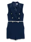 Elisabetta Franchi double-breasted crepe playsuit - DN9