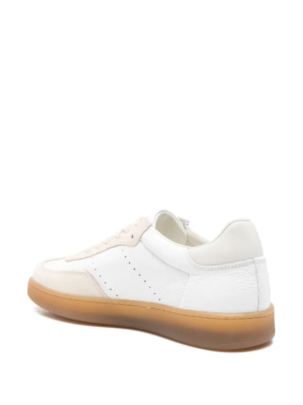 【関税&送料込】Woolrich Swing Court Sneaker Women's Swing Court Leather Sneakers with Suede Details
