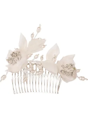 Jennifer Behr Absolem Crystal Butterfly Hair Clip | White | FARFETCH