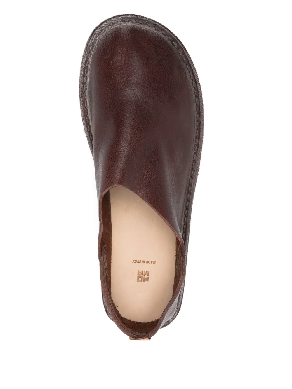 Moma leather slippers Brown