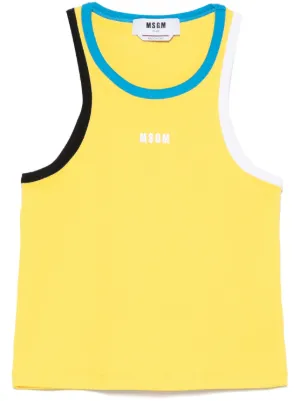MSGM タンクトップ | ブラック | FARFETCH JP