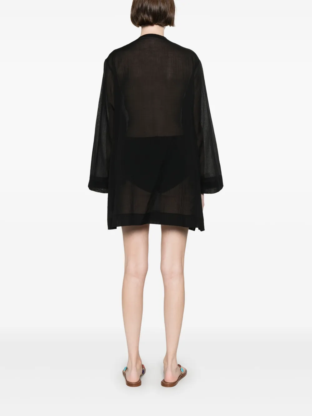 Ermanno Scervino Mini-jurk met patch-detail Zwart