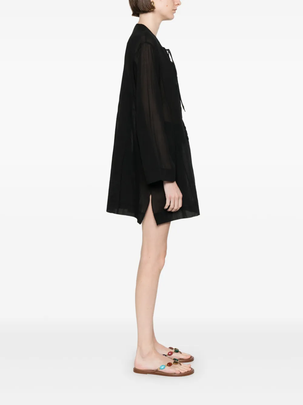 Ermanno Scervino Mini-jurk met patch-detail Zwart