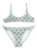 MC2 Saint Barth Kids Paloma Jr bikini set - Green