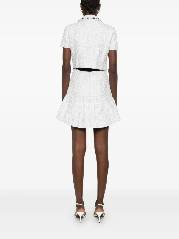 ワンピース Self Portrait Boucle Mini Dress self-portrait Boucle Mini Dress in Pink | REVOLVE