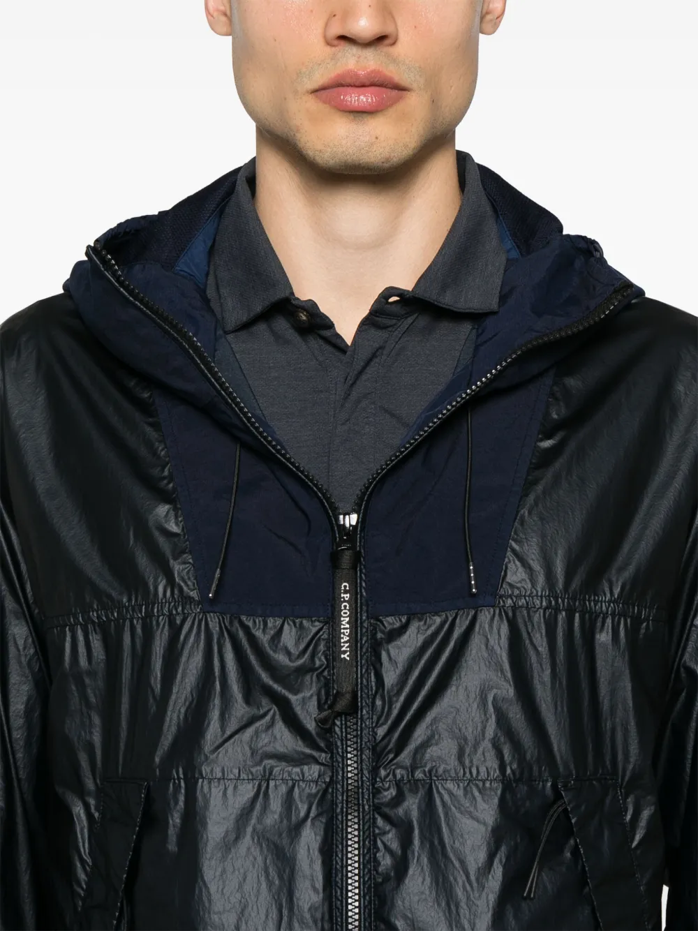 C.P. Company Jack met capuchon Blauw