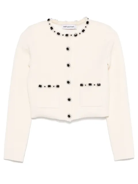 Self-Portrait embellished cardigan