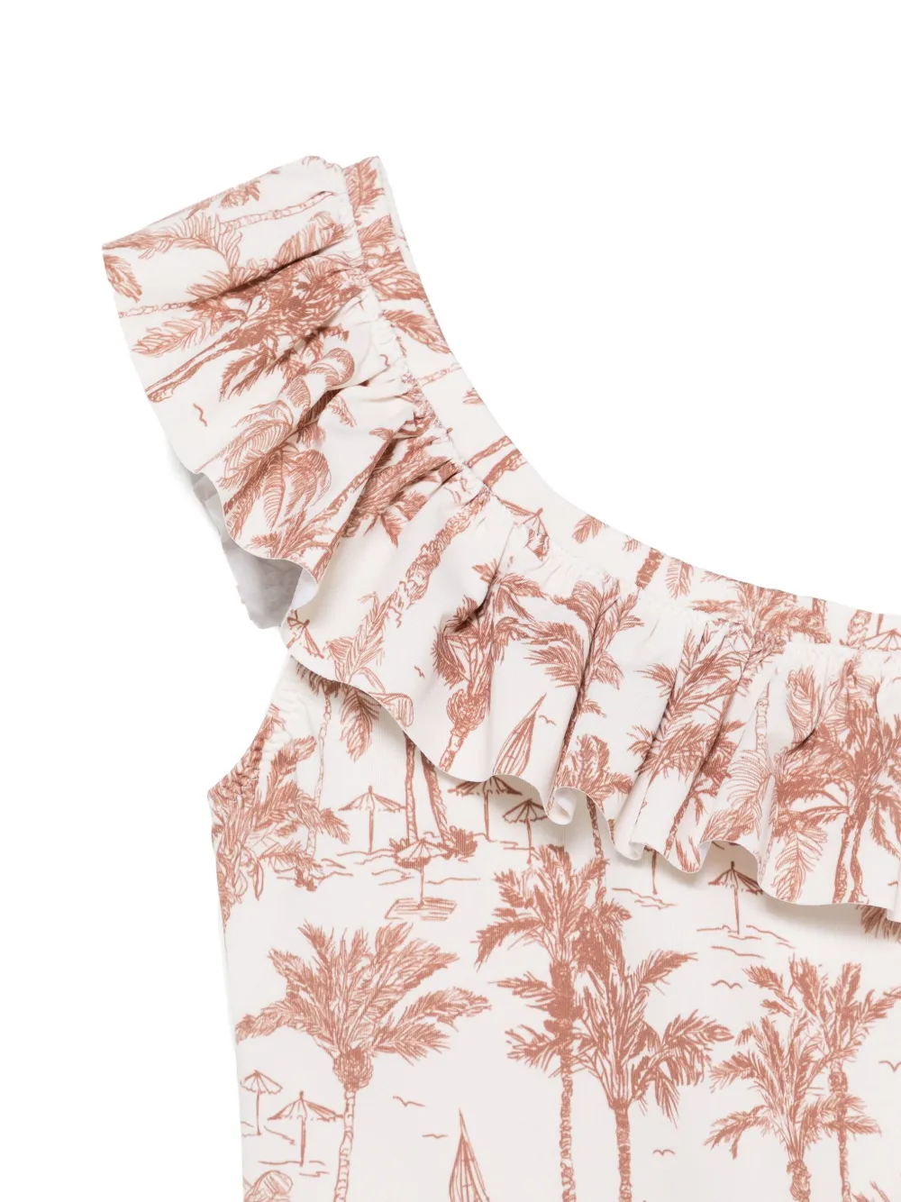 MC2 Saint Barth Kids Badpak met print Beige