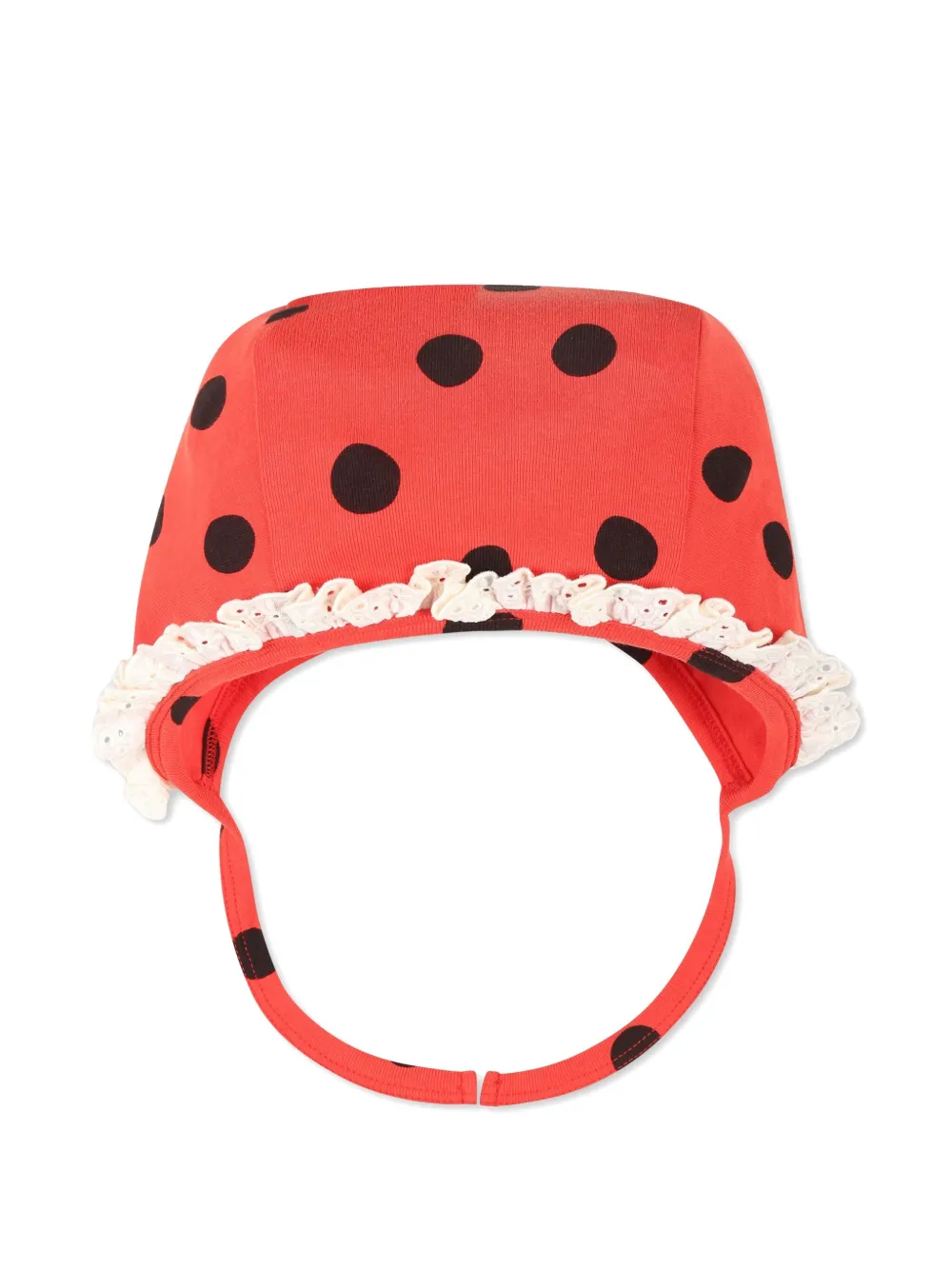 Mini Rodini gorro tejido en algodón orgánico | rojo | Image 1