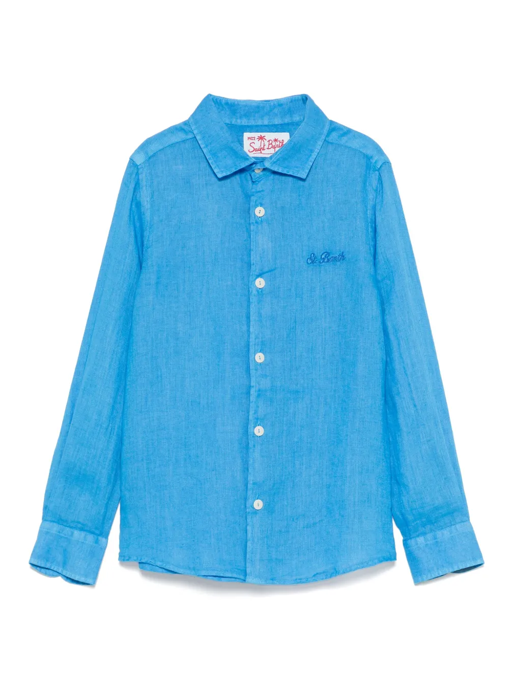 MC2 Saint Barth Kids Agnes シャツ - ブルー MC2 Saint Barth Kids Agnes シャツ - ブルー