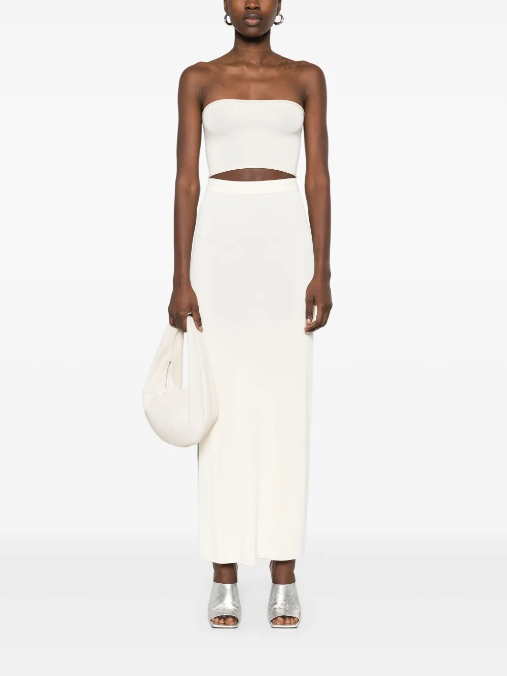 isabelbenenato Isabel Benenato Straight midi-rok - Beige