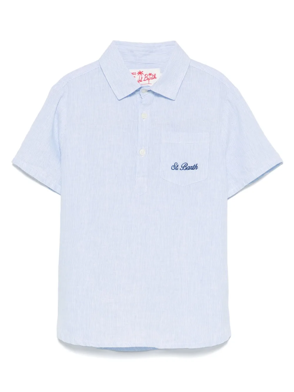 MC2 Saint Barth Kids Madeira シャツ - ブルー MC2 Saint Barth Kids Madeira シャツ - ブルー