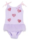MC2 Saint Barth Kids Dancer swimsuit - Purple