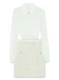 Elisabetta Franchi lurex bouclé mini dress - Green