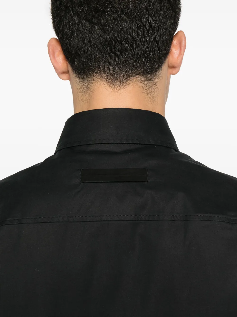 Shop Zegna Cotton Shirt In Black