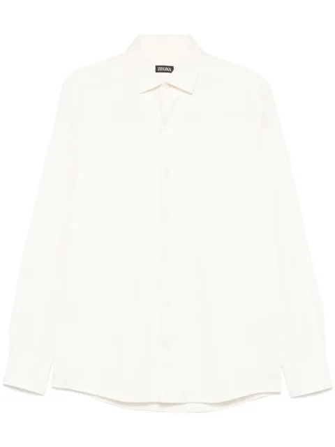 Zegna camisa con cuello