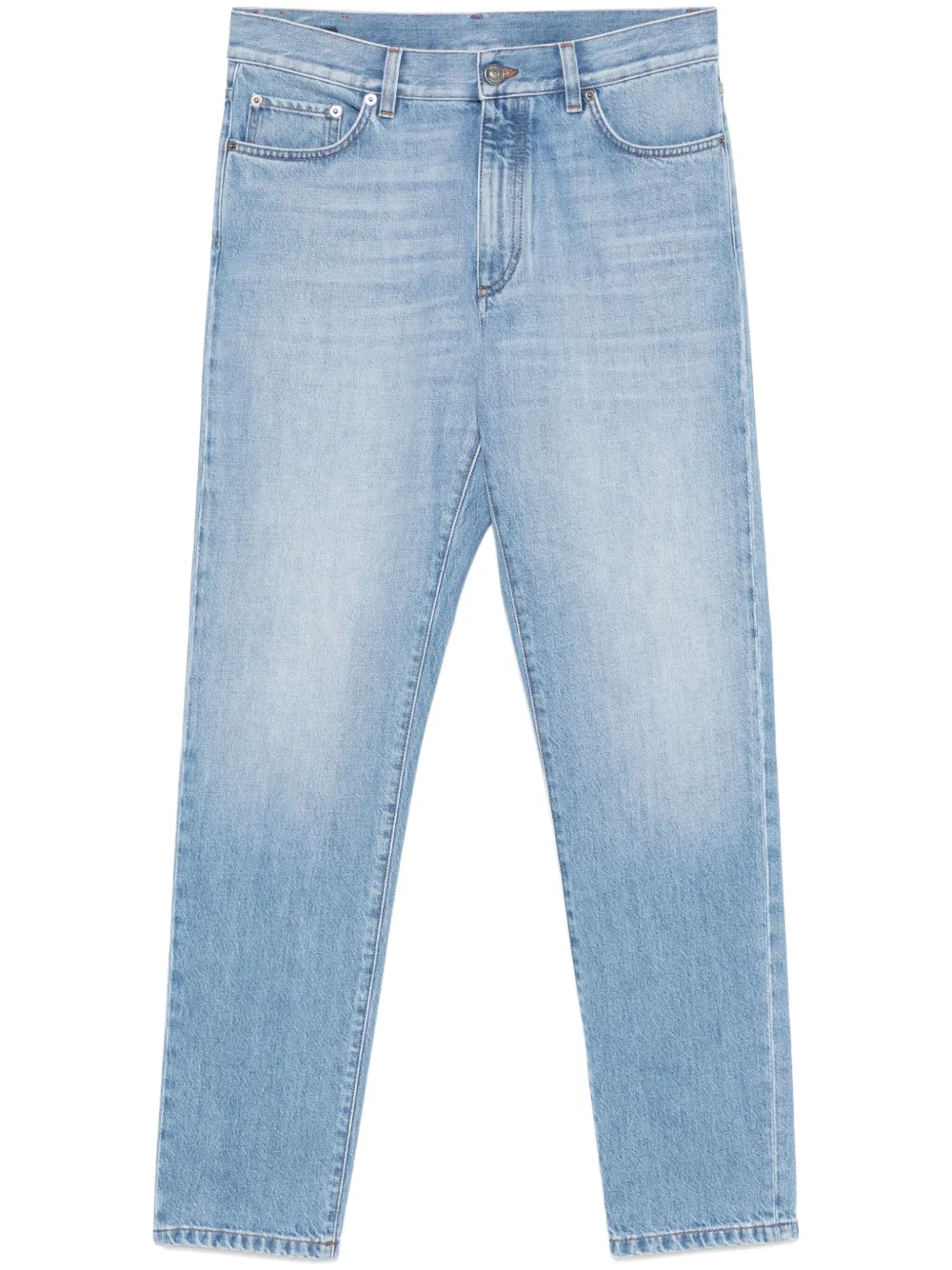 Zegna Jeans met logopatch Blauw