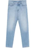 Zegna logo-patch jeans - Blue