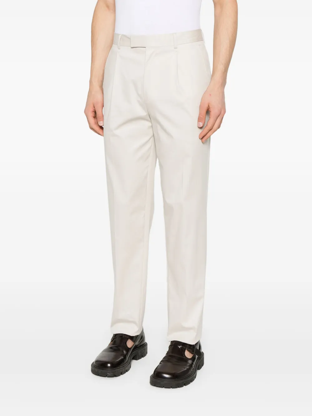 Zegna Broek met toelopende pijpen Beige