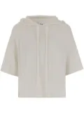 Allude hooded sweater - White