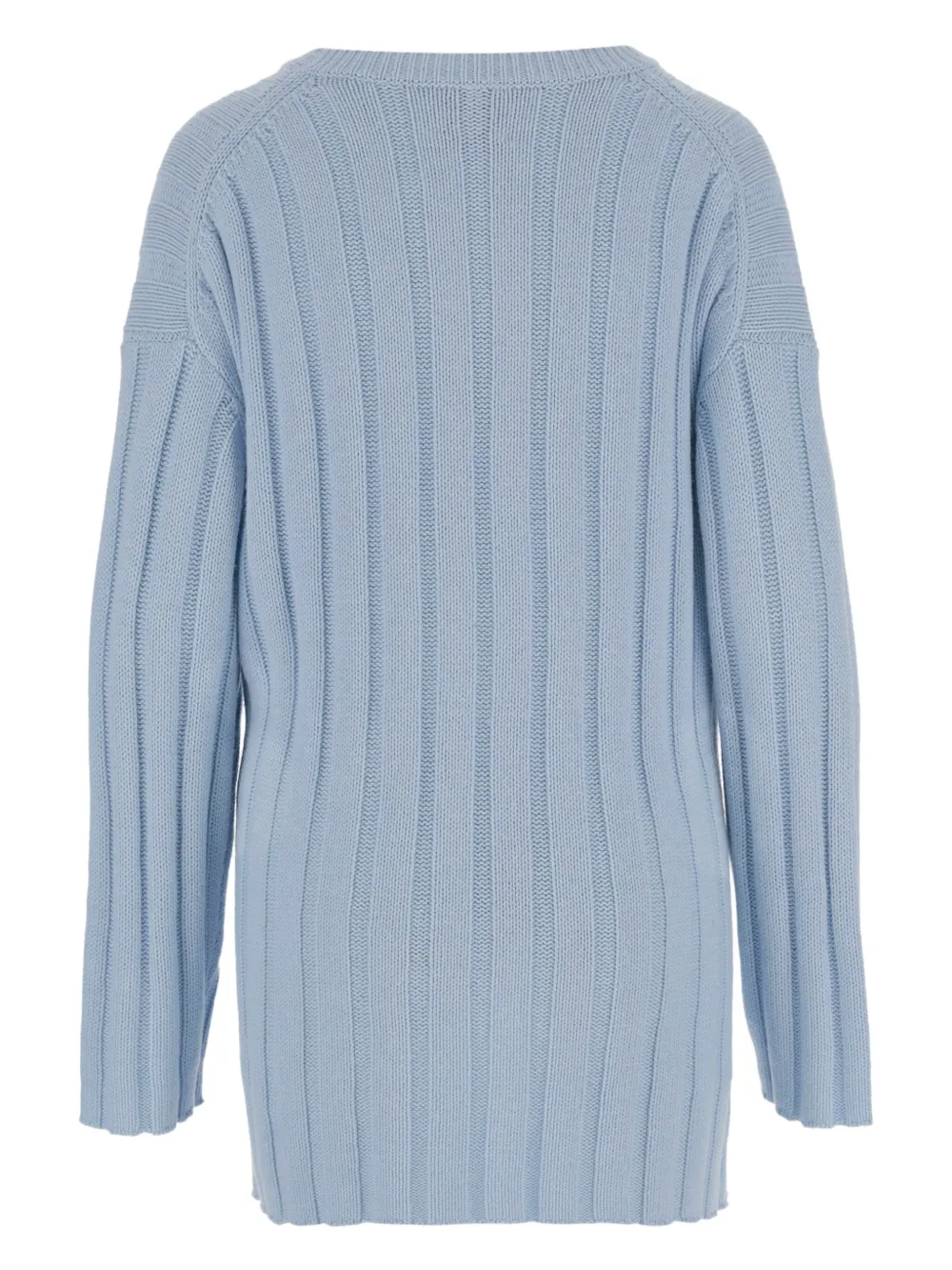 Allude Geribbelde sweater - Blauw