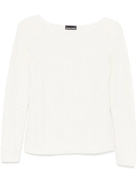 Emporio Armani textured top